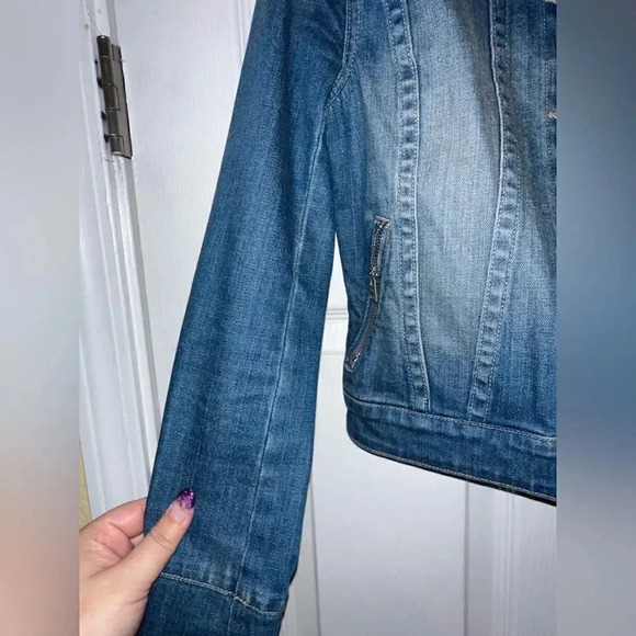 Women’s Paige Colbie Studded Denim Jacket. Size XS. - Picture 10 of 12